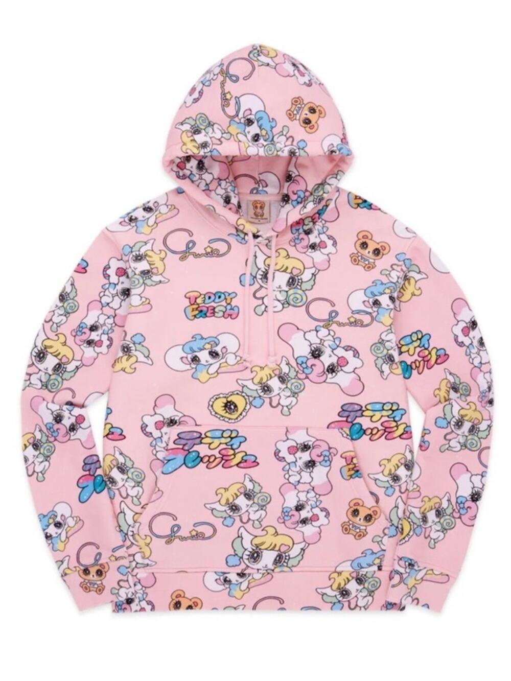 RARE Yurie Sekiya X Teddy Fresh Pink Hoodie Size S